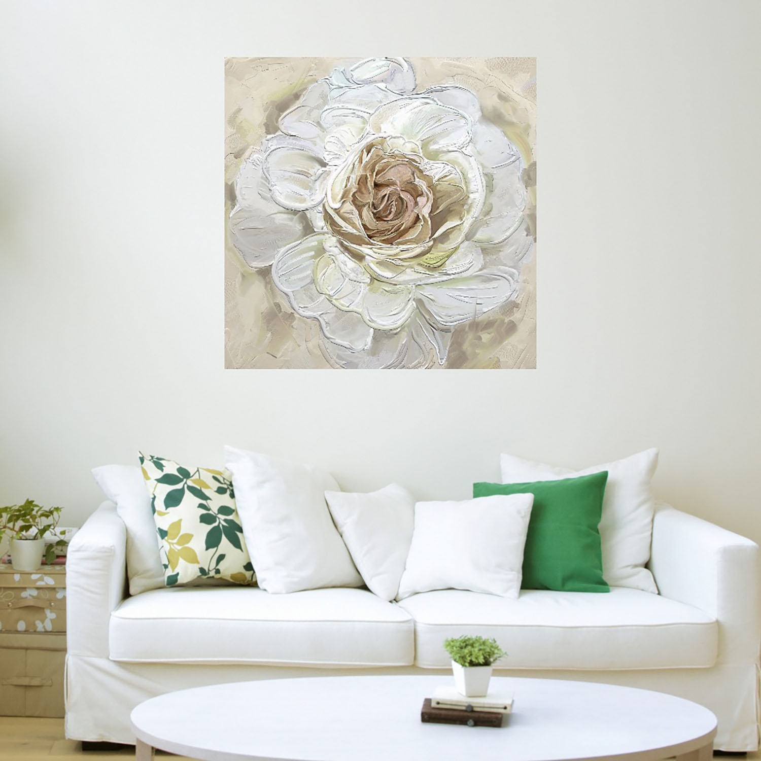 Foto 4 pulgar | Cuadro Decorativo Fine Art TJ 'Oro Rosa Radiante' de Studio Arts 94 x 94 cm