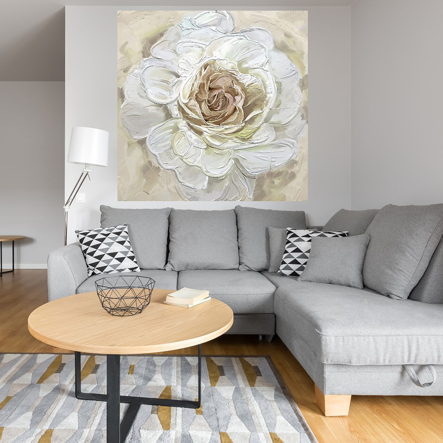 Foto 4 | Cuadro Decorativo Fine Art TJ 'Oro Rosa Radiante' de Studio Arts 94 x 94 cm