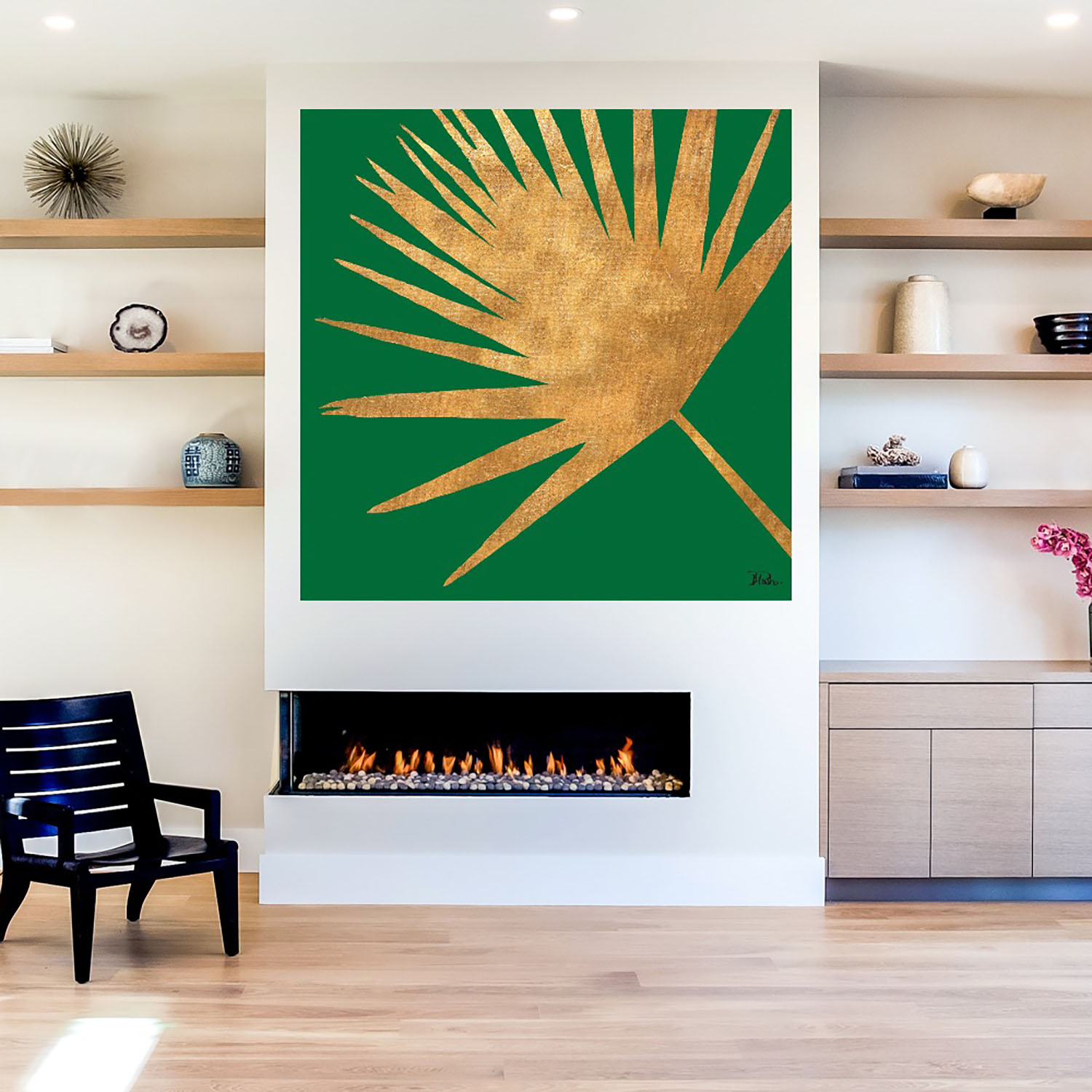 Foto 5 | Cuadro Decorativo Fine Art TJ 'Oro Rosa Radiante' de Studio Arts 94 x 94 cm