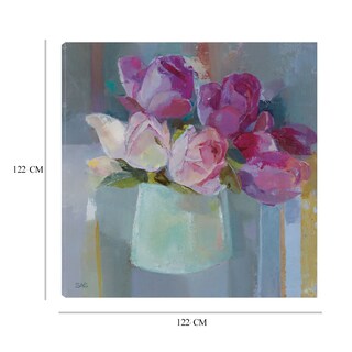 Foto 6 | Cuadro Decorativo - Rosas Para La Mesa - Sarah Simpson - Arte Floral - Impresión En Lienzo - Fine Art Tj