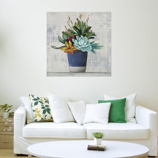 Foto 3 | Cuadro Decorativo - Suculentas I - Julia Purinton - Arte Floral - Impresión En Lienzo - Fine Art Tj