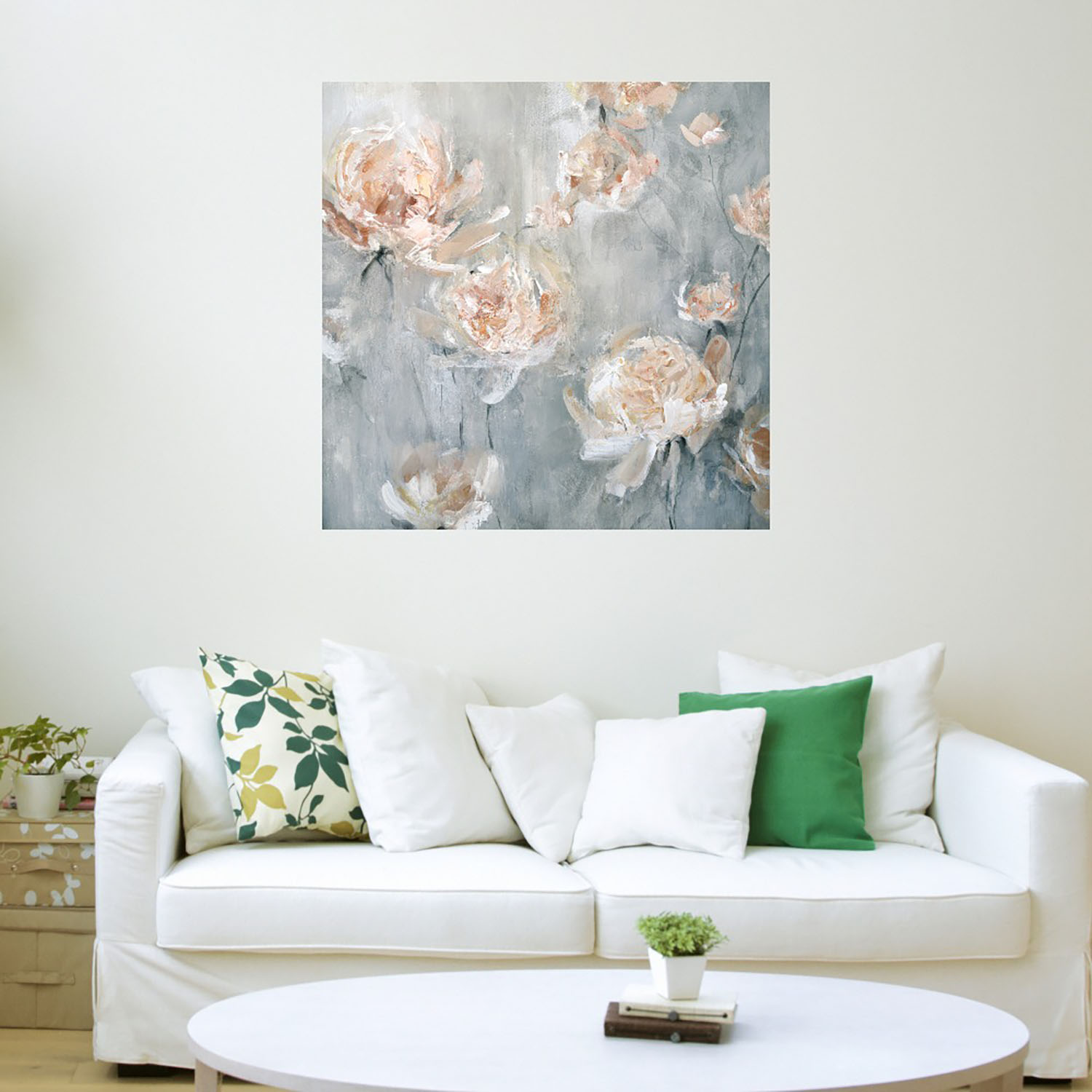Foto 4 pulgar | Cuadro Decorativo Fine Art TJ 'Niebla de Rosas' de Carol Robinson 56 x 56 cm