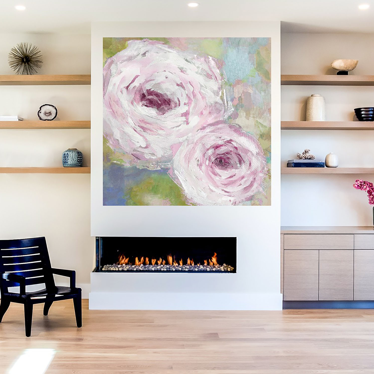 Foto 5 | Cuadro Decorativo Fine Art TJ 'Niebla de Rosas' de Carol Robinson 56 x 56 cm