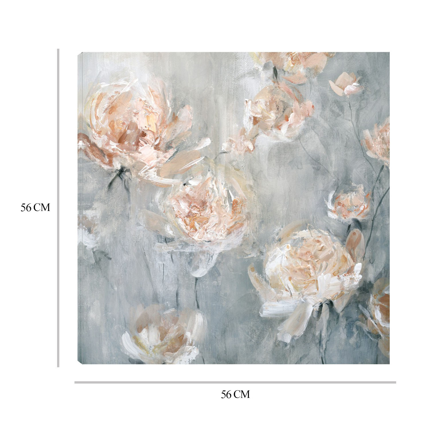 Foto 6 | Cuadro Decorativo Fine Art TJ 'Niebla de Rosas' de Carol Robinson 56 x 56 cm