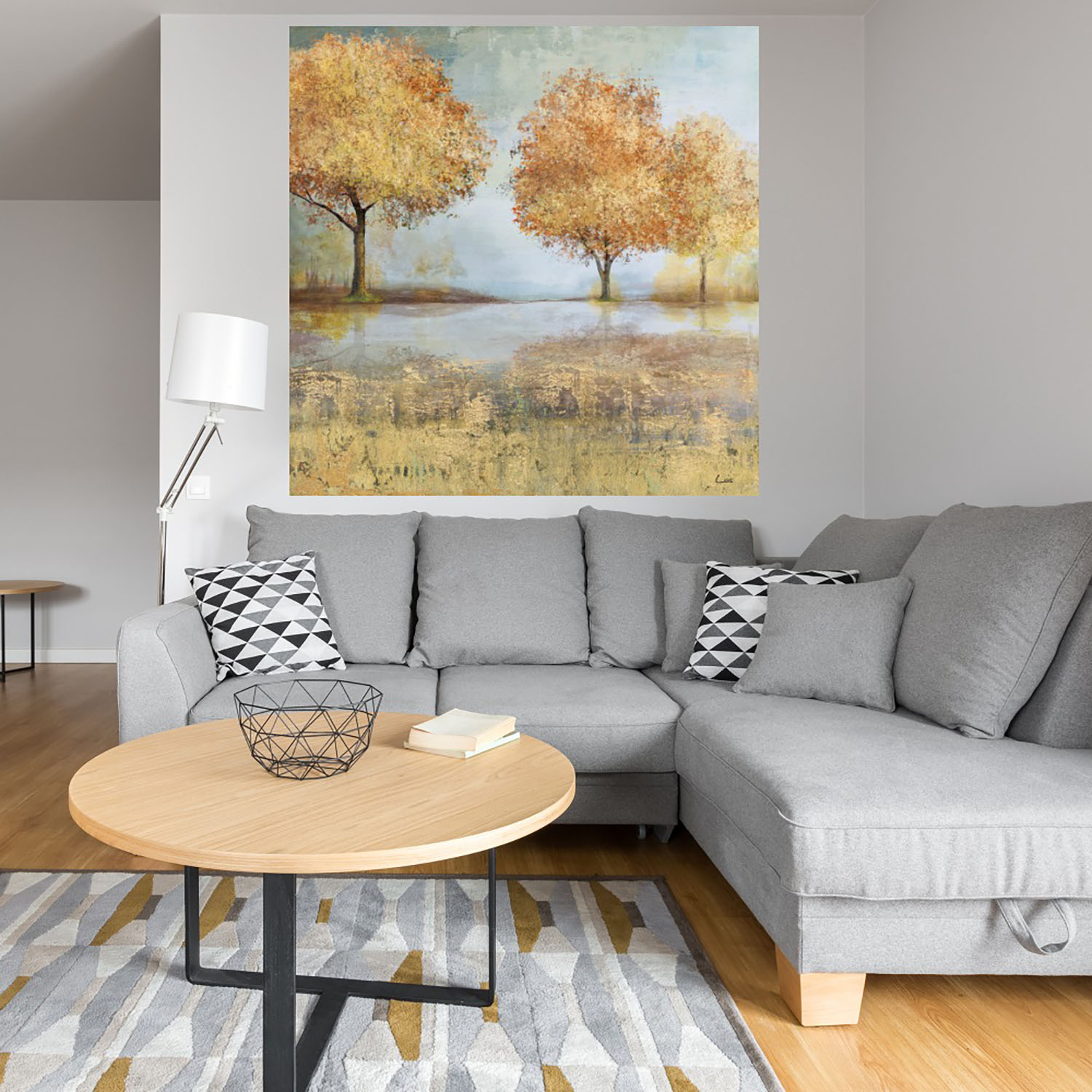 Foto 4 | Cuadro Decorativo Fine Art Tj Paisaje Dorado II Carson Lyons Arte Paisaje Impresión en Lienzo