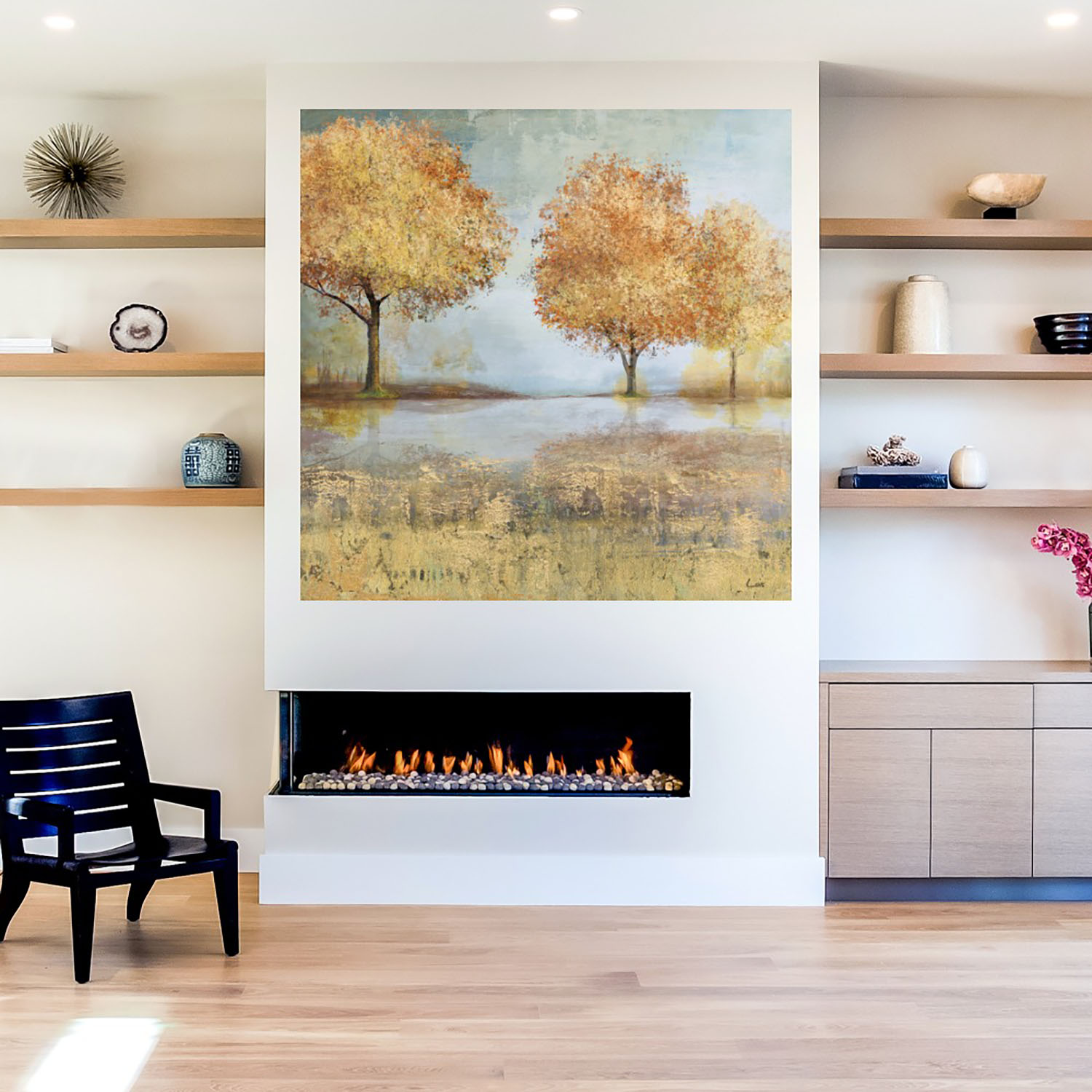 Foto 5 | Cuadro Decorativo Fine Art Tj Paisaje Dorado II Carson Lyons Arte Paisaje Impresión en Lienzo