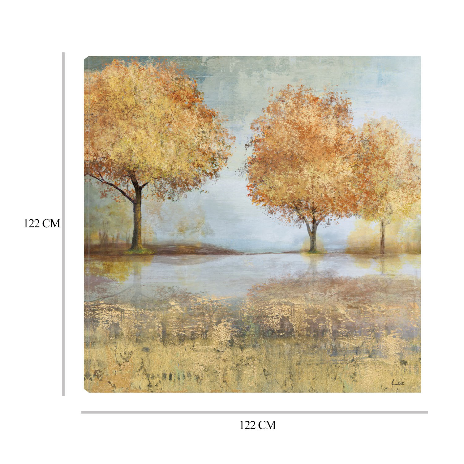 Foto 6 | Cuadro Decorativo Fine Art Tj Paisaje Dorado II Carson Lyons Arte Paisaje Impresión en Lienzo
