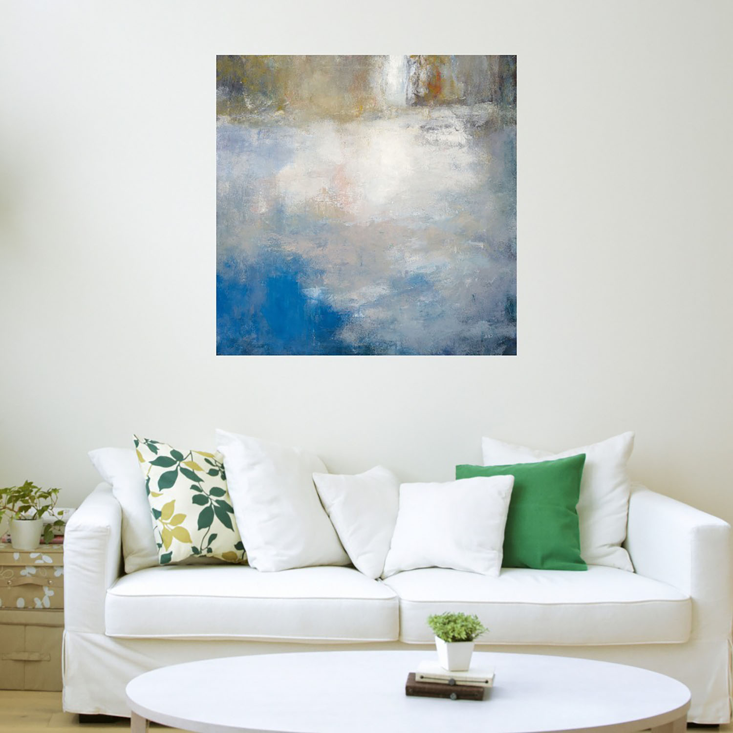 Foto 4 pulgar | Cuadro Decorativo Fine Art TJ 'Río Abstracto' de Julia Purinton 56 x 56 cm