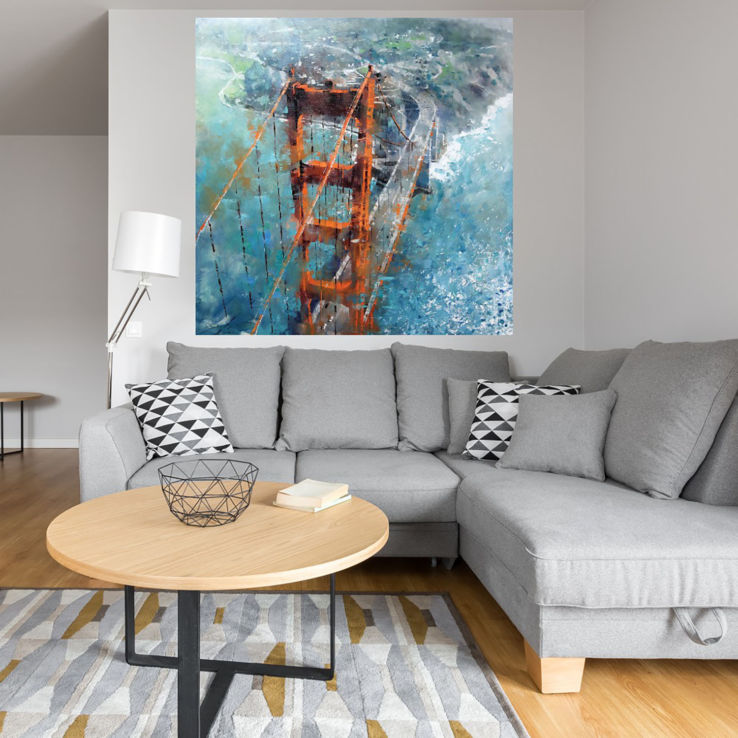 Foto 5 pulgar | Cuadro Decorativo - Sobre Golden Gate - Mark Lague  - Arte Ciudades - Impresión En Lienzo - Fine Art Tj