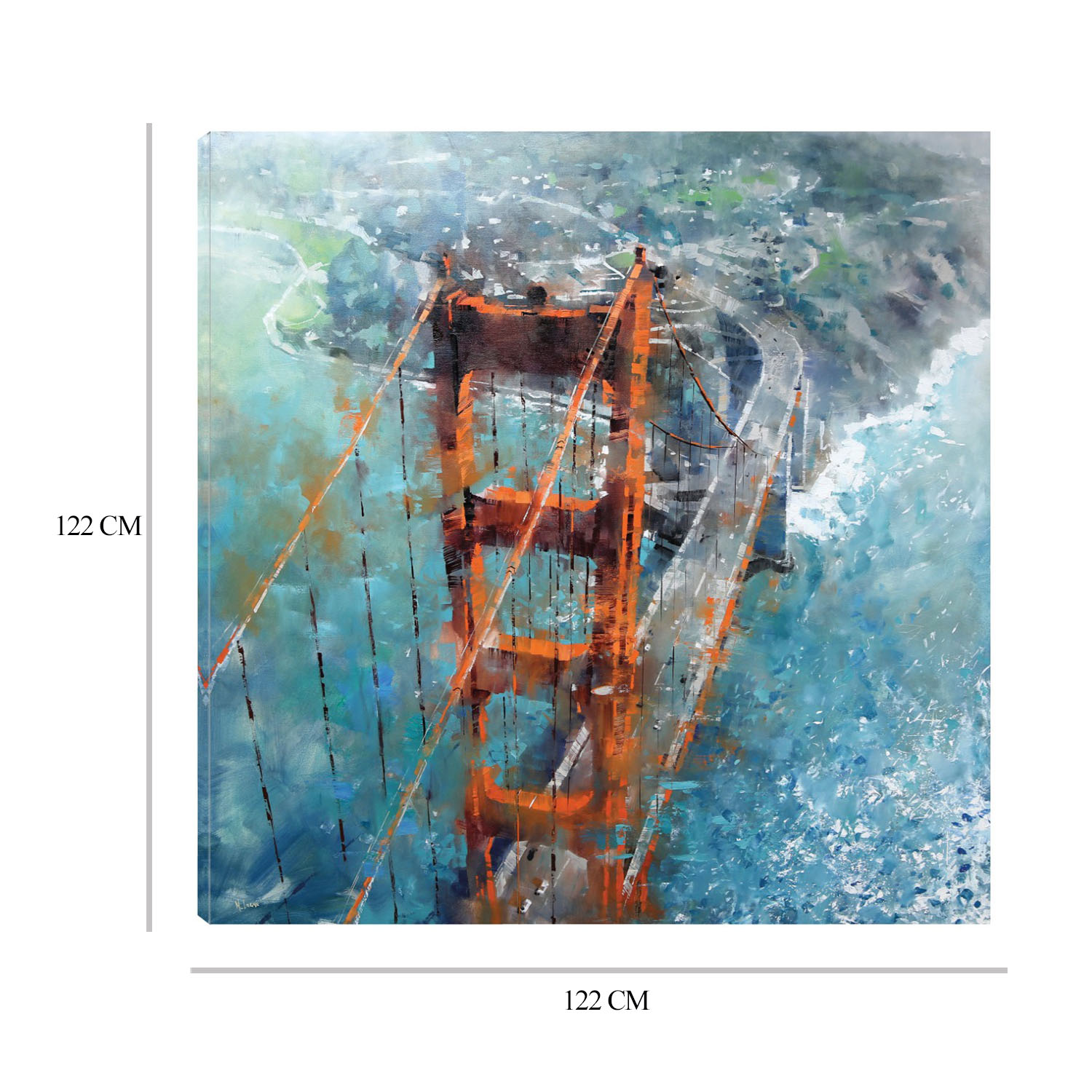Foto 7 pulgar | Cuadro Decorativo - Sobre Golden Gate - Mark Lague  - Arte Ciudades - Impresión En Lienzo - Fine Art Tj