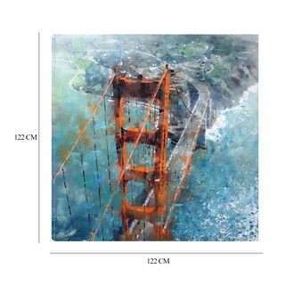 Foto 6 | Cuadro Decorativo - Sobre Golden Gate - Mark Lague - Arte Ciudades - Impresión En Lienzo - Fine Art Tj