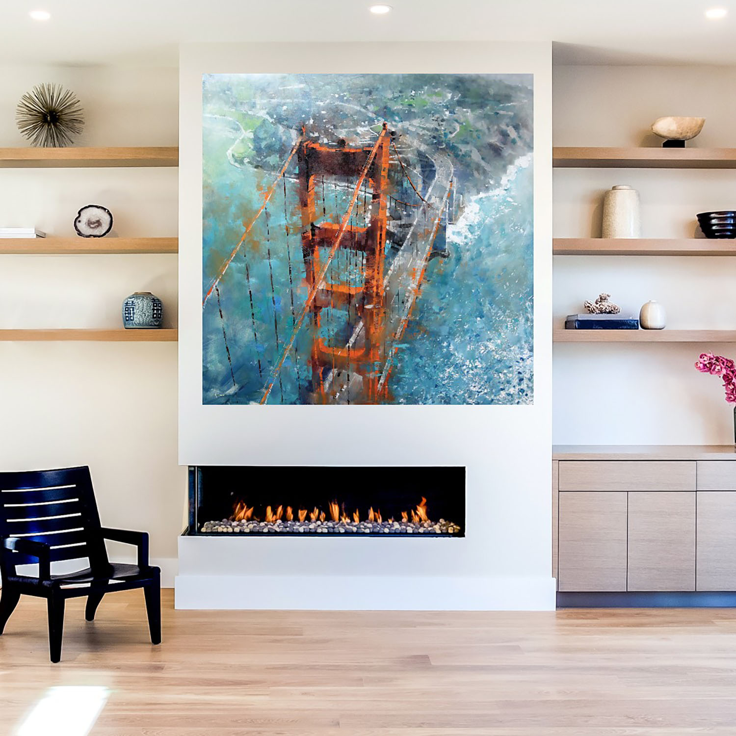 Foto 5 | Cuadro Decorativo - Palmeras En El Oceano Ii - Michael Marcon  - Arte Costa - Impresión En Lienzo - Fine Art Tj