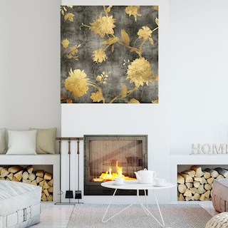 Foto 4 | Cuadro Decorativo - Silueta Dorada I - Erin Lange - Arte Floral - Impresión En Lienzo - Fine Art Tj