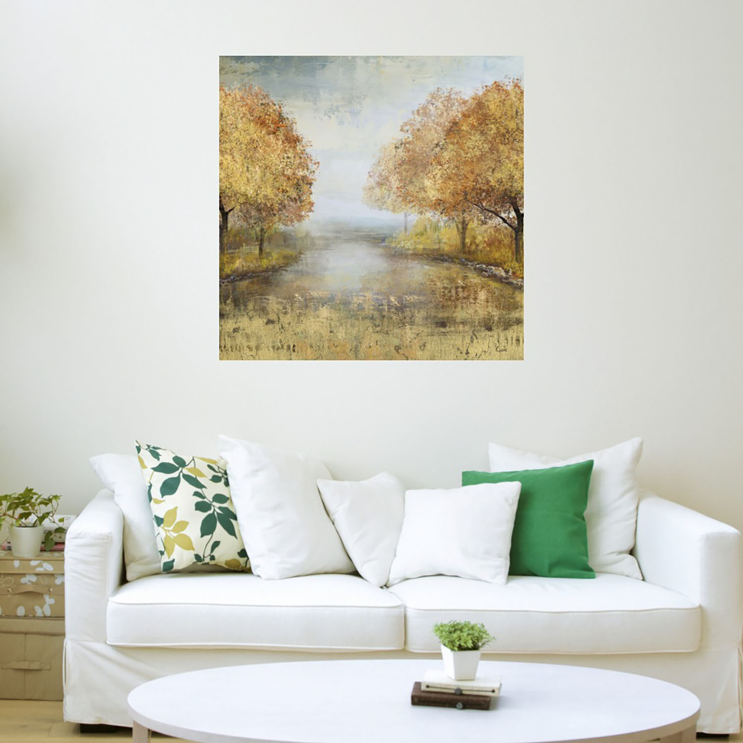 Foto 4 pulgar | Cuadro Decorativo Fine Art Tj Paisaje Dorado I Carson Lyons Arte Paisaje Impresión en Lienzo