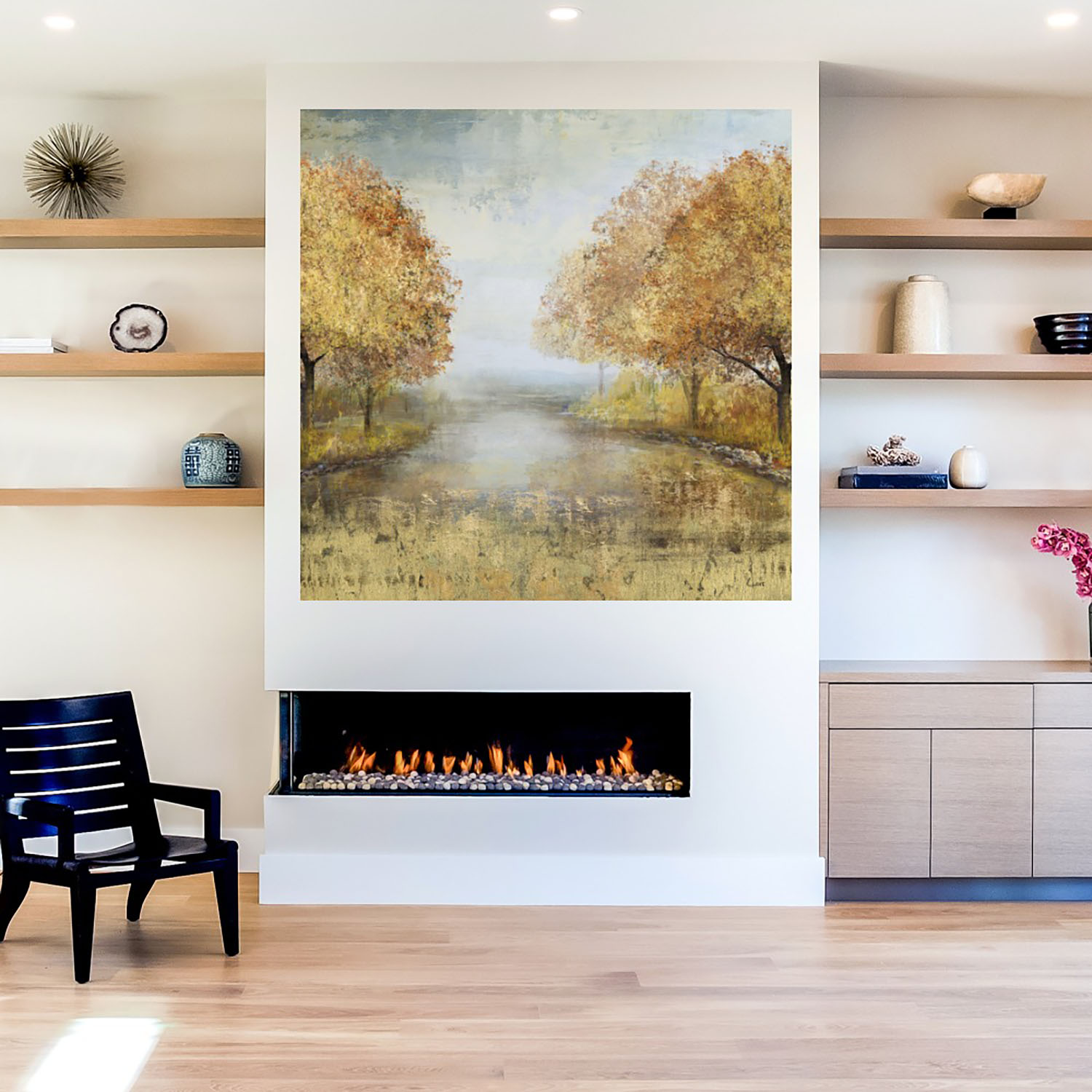 Foto 5 | Cuadro Decorativo Fine Art Tj Paisaje Dorado I Carson Lyons Arte Paisaje Impresión en Lienzo