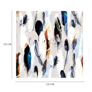 Foto 6 | Cuadro Decorativo Fine Art Tj Paleta De Plumas Belle Maison Arte Abstracto Impresión en Lienzo