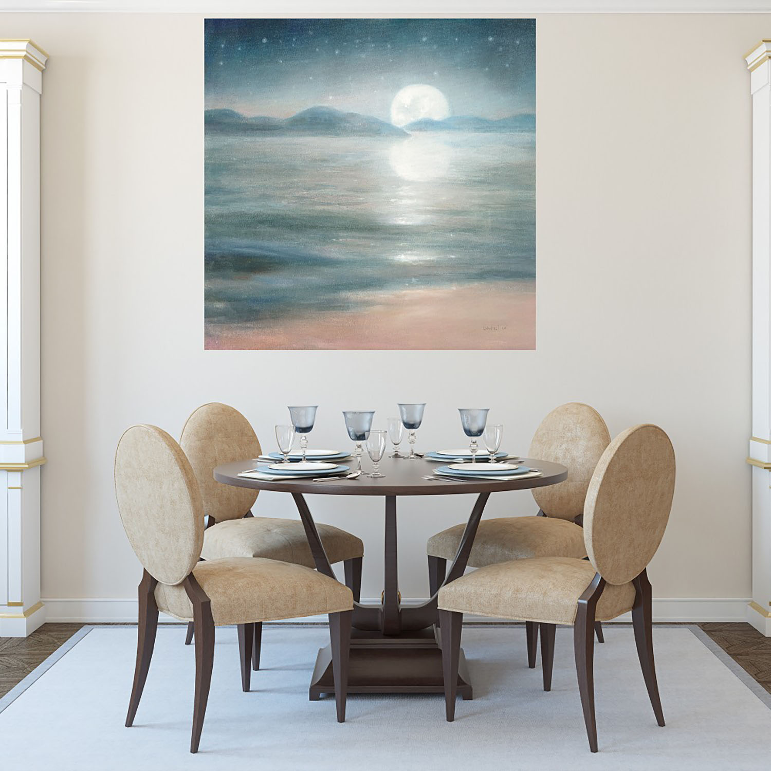 Foto 5 pulgar | Cuadro Decorativo - Sueño De Media Luna - Danhui Nai  - Arte Paisaje - Impresión En Lienzo - Fine Art Tj