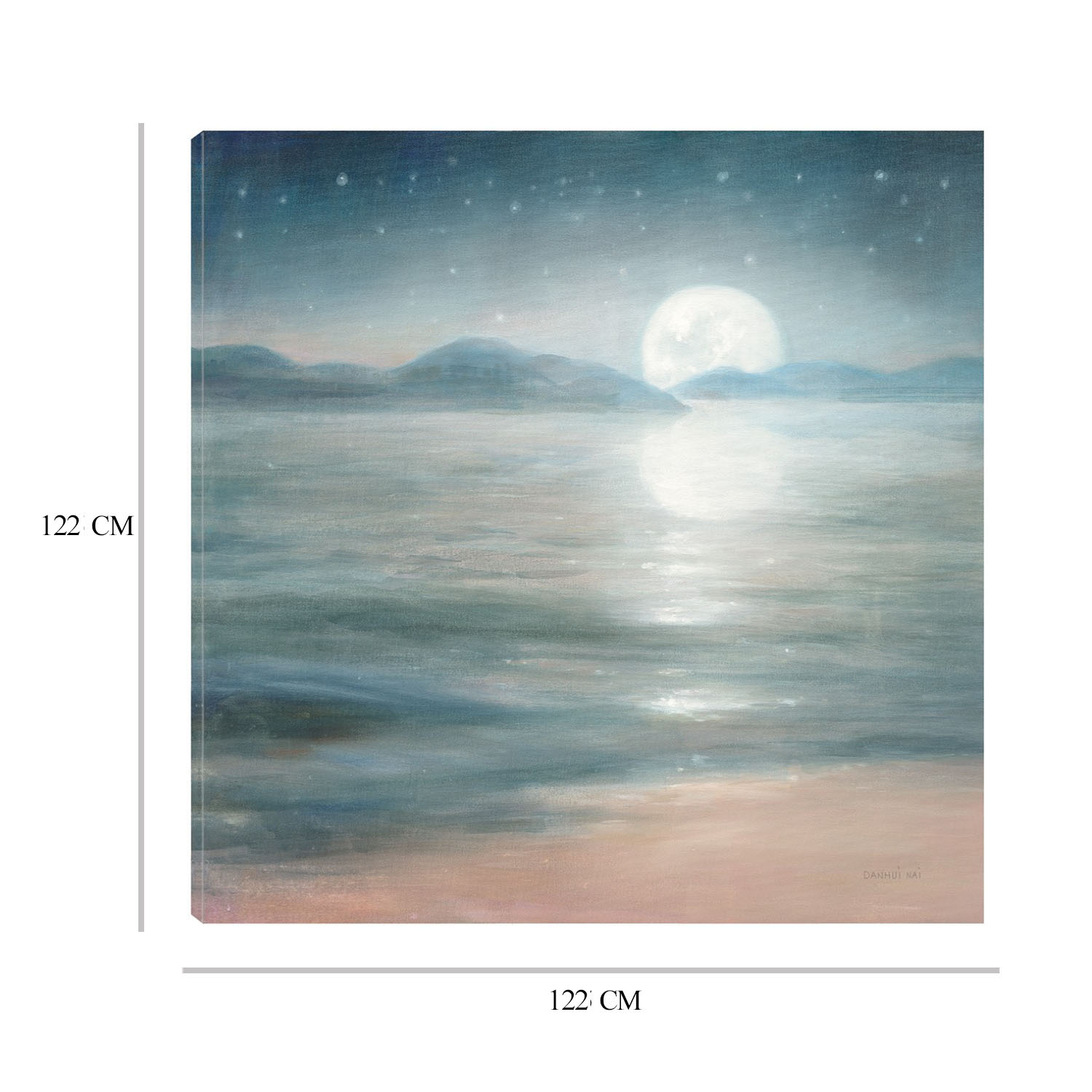Foto 7 pulgar | Cuadro Decorativo - Sueño De Media Luna - Danhui Nai  - Arte Paisaje - Impresión En Lienzo - Fine Art Tj