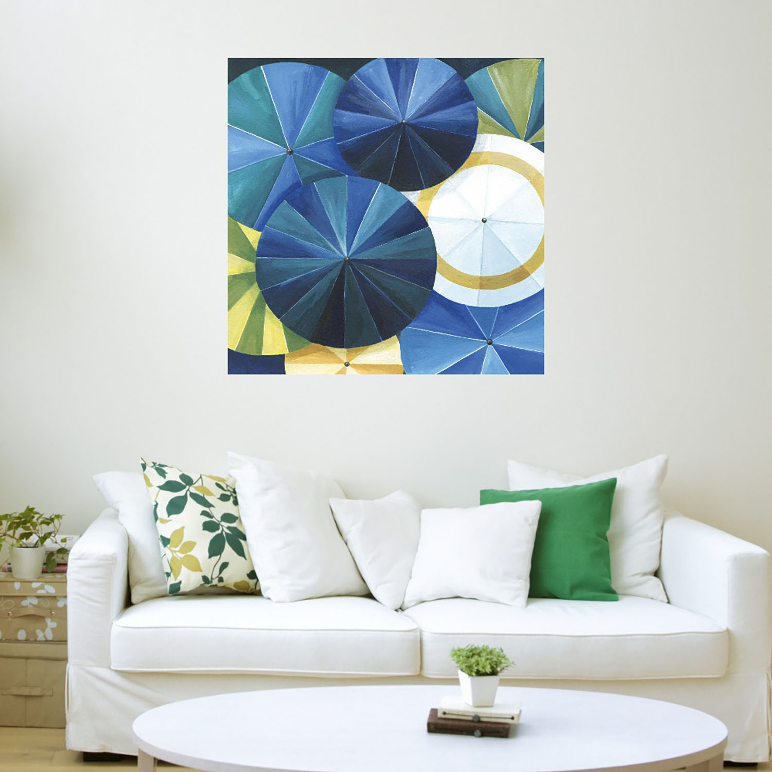 Foto 4 pulgar | Cuadro Decorativo Fine Art Tj Paraguas Azul