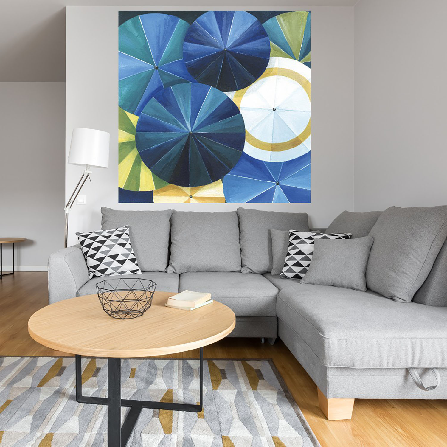 Foto 4 | Cuadro Decorativo Fine Art Tj Paraguas Azul