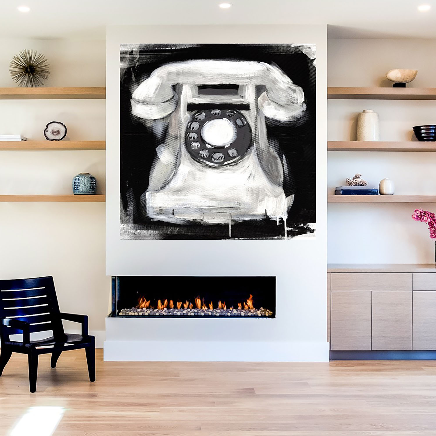 Foto 5 | Cuadro Decorativo Fine Art Tj Teléfono Vintage