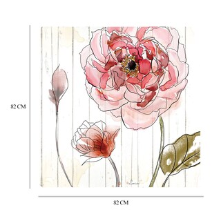 Foto 6 | Cuadro Decorativo Fine Art Tj Rojo en Acuarela II Heather Hayes Arte Floral Impresión en Lienzo