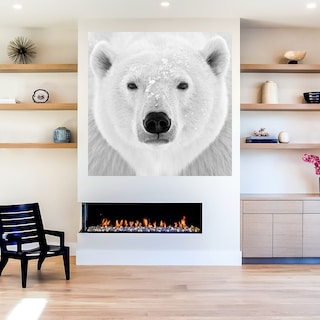 Foto 5 | Cuadro Decorativo Fine Art Tj Oso Polar Photoinc Studio Arte Animales Impresión en Lienzo
