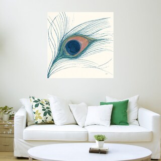Foto 3 | Cuadro Decorativo - Pluma De Pavoreal Azul I - Miranda Thomas - Arte Abstracto - Impresión En Lienzo - Fine Art Tj