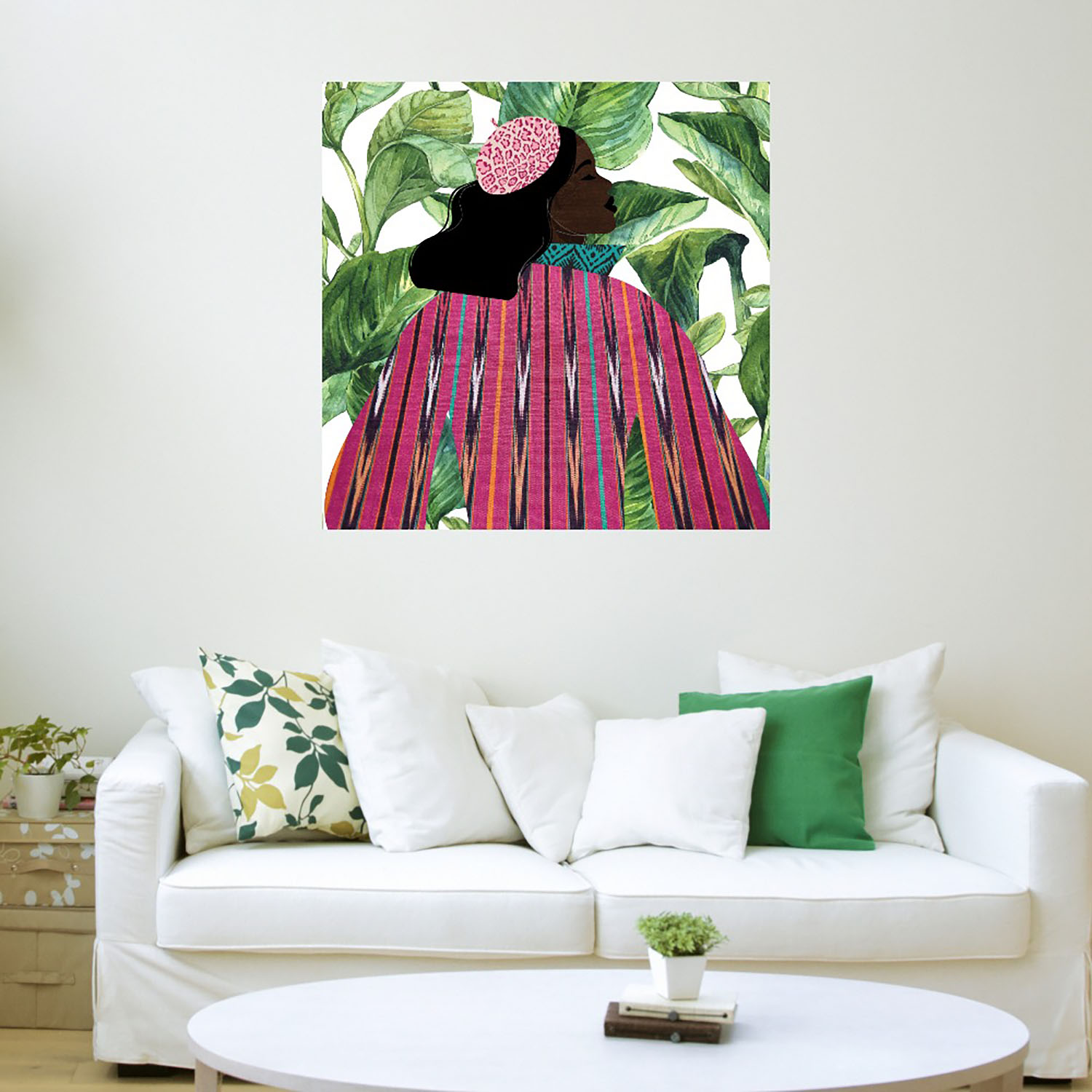 Foto 4 pulgar | Cuadro Decorativo Fine Art Tj Palma de Chicas Nikki Chu Arte Moderno Impresión en Lienzo