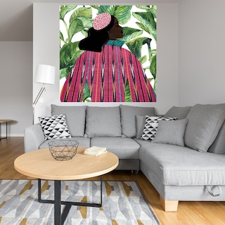 Foto 4 | Cuadro Decorativo Fine Art Tj Palma de Chicas Nikki Chu Arte Moderno Impresión en Lienzo