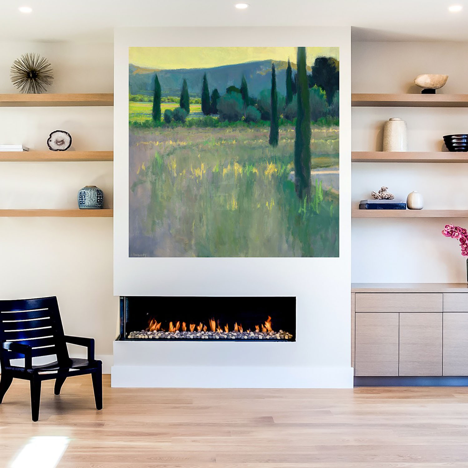 Foto 5 | Cuadro Decorativo - Noche En El Castillo - Ian Roberts  - Arte Paisaje - Impresión En Lienzo - Fine Art Tj