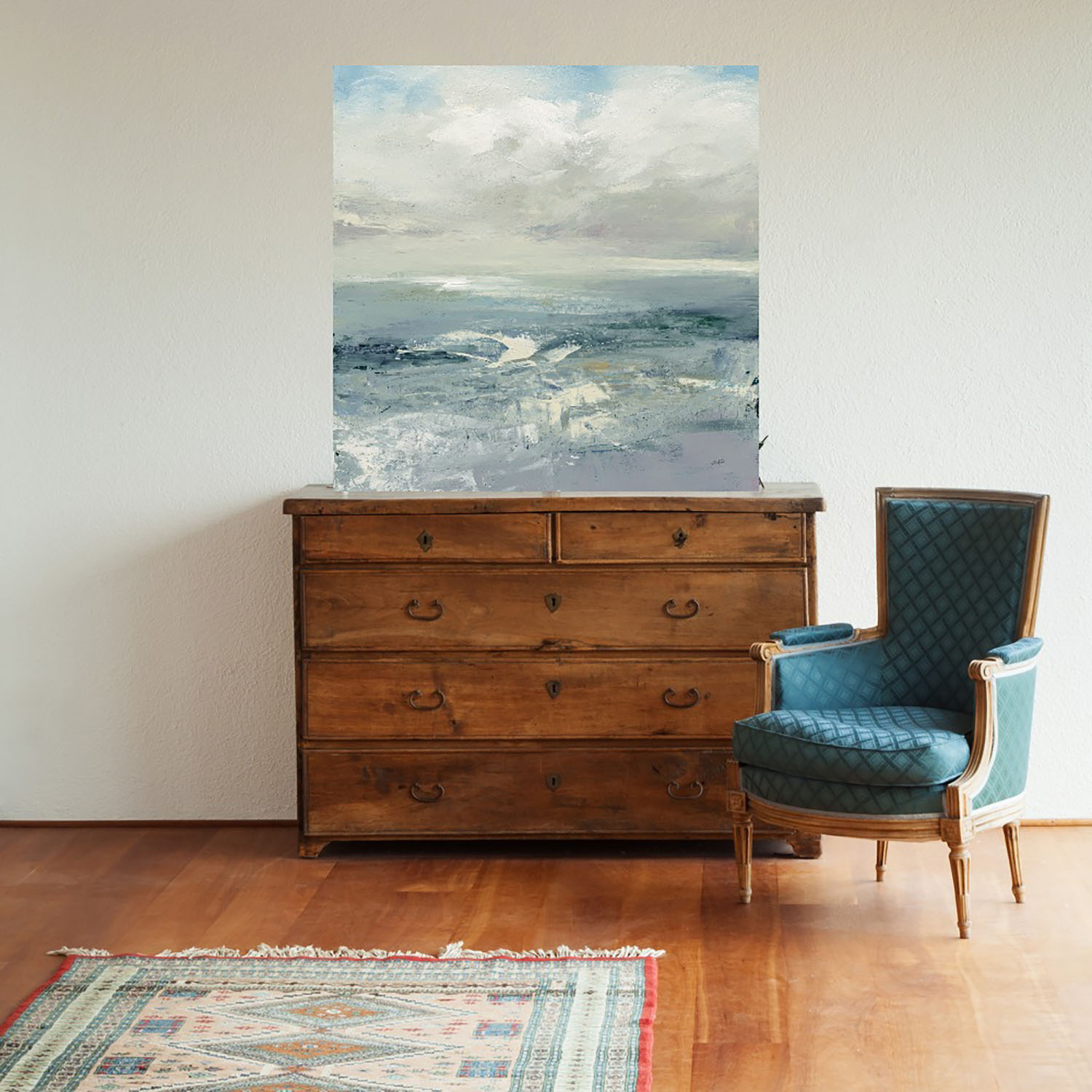 Foto 2 | Cuadro Decorativo - Ondas - Julia Purinton - Fine Art Tj - Arte Paisaje - Impresión En Lienzo