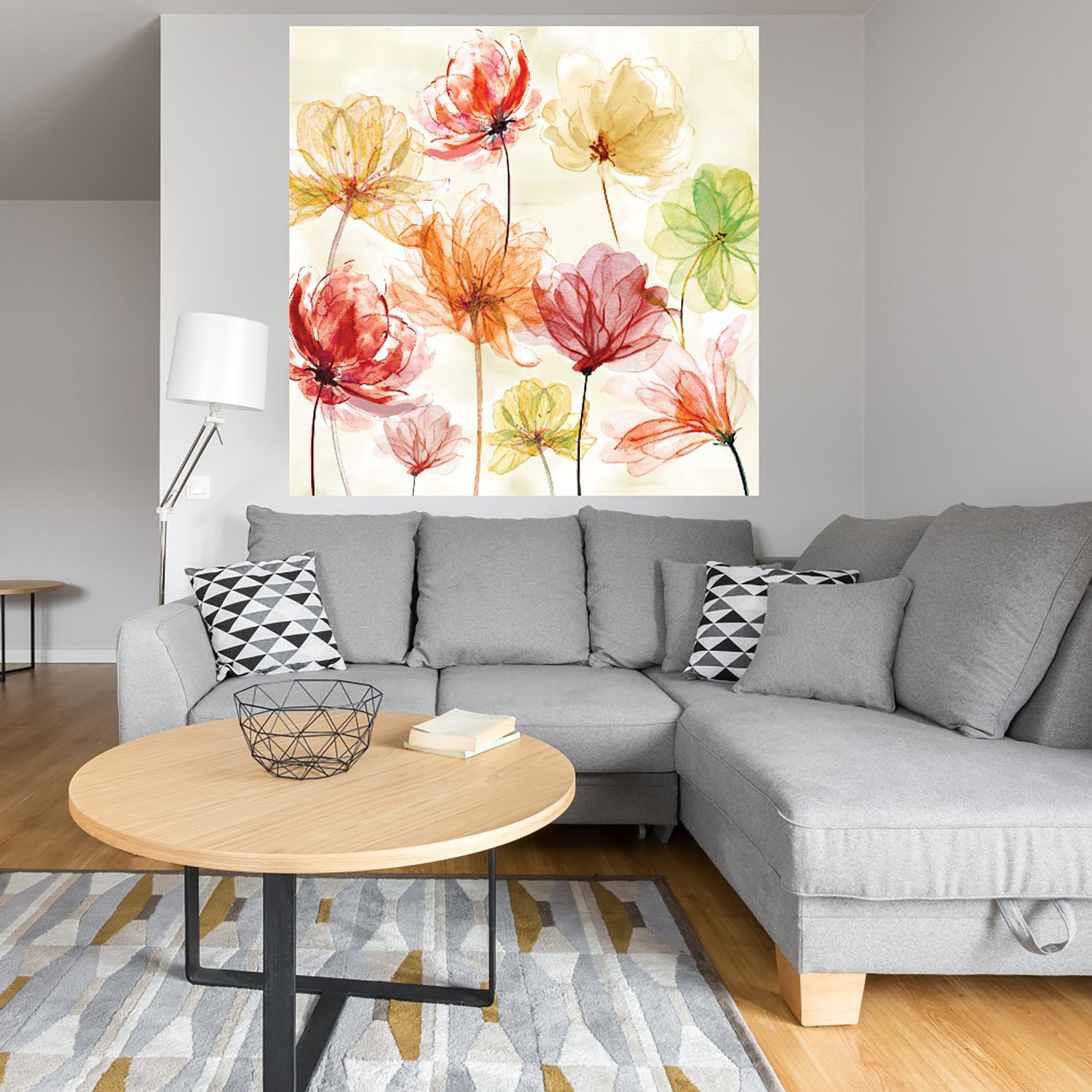 Foto 4 | Cuadro Decorativo Fine Art Tj Salpicón de Color Carol Robinson Arte Floral Impresión en Lienzo