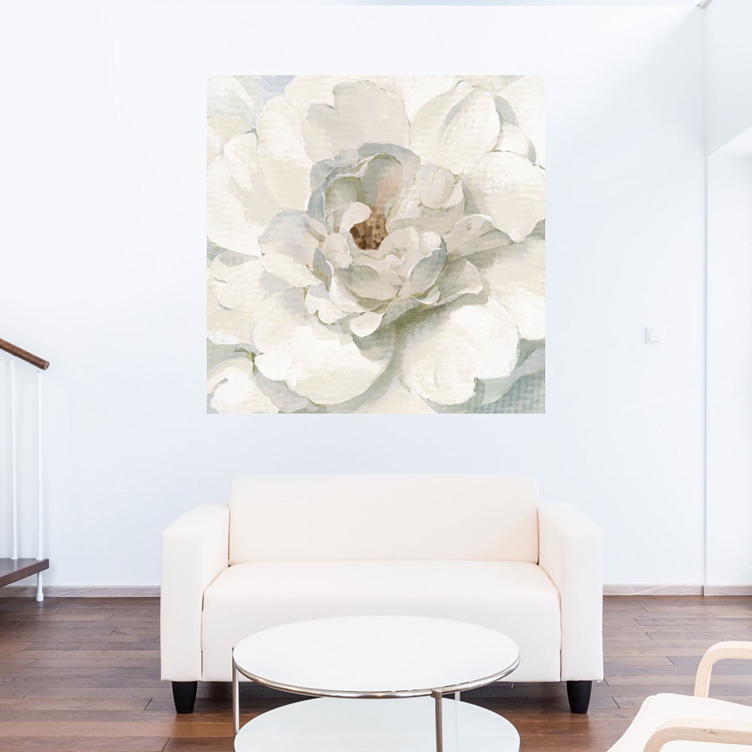 Foto 5 | Cuadro Decorativo - Peonía Neutral - Danhui Nai  - Fine Art Tj - Arte Floral - Impresión En Lienzo