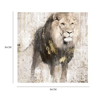 Foto 6 | Cuadro Decorativo - Retrato De León - Heather Hayes - Arte Animales - Impresión En Lienzo - Fine Art Tj
