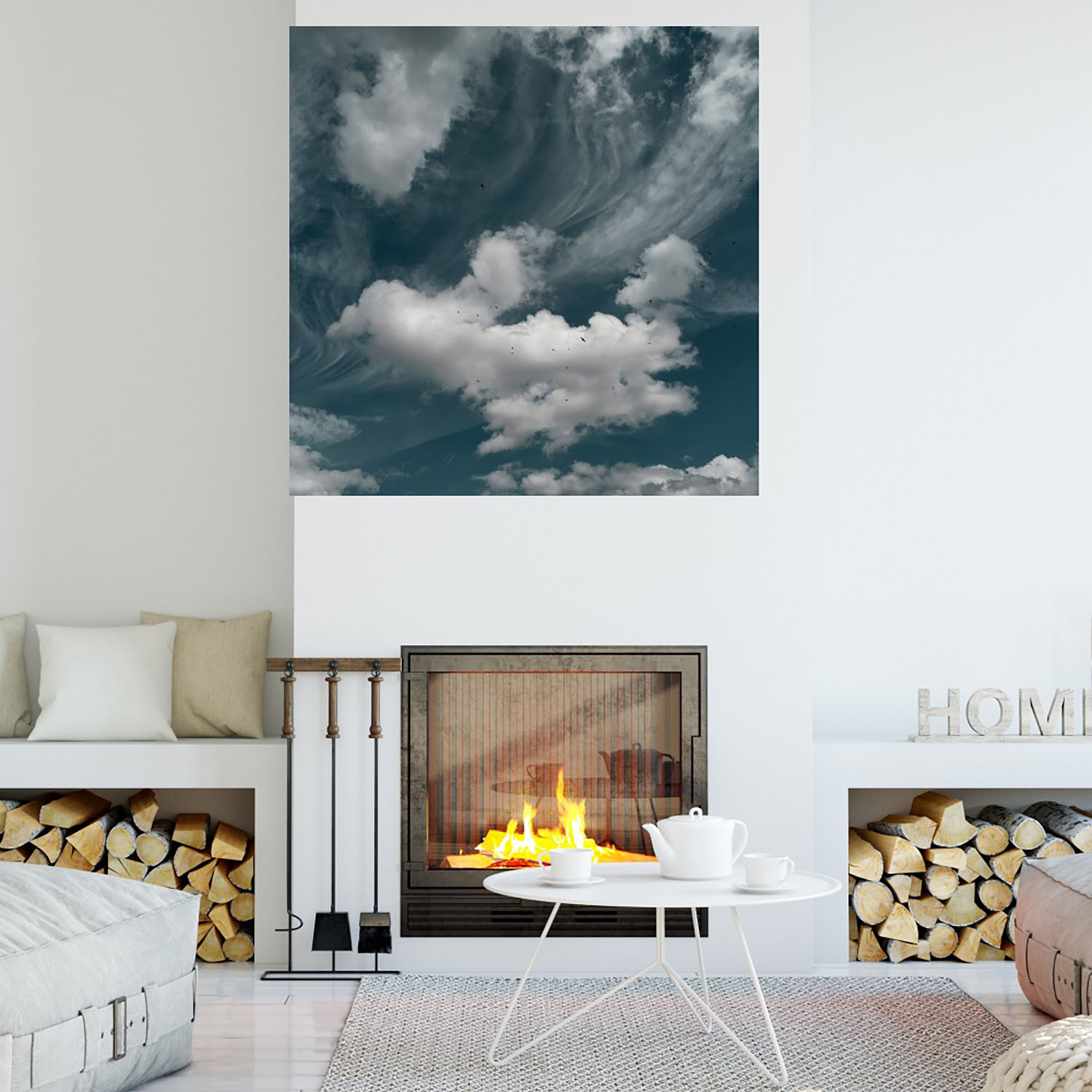 Foto 4 | Cuadro Decorativo - Nubes IV - Fine Art Tj - André Eichman - Arte Paisaje - Impresión en Lienzo