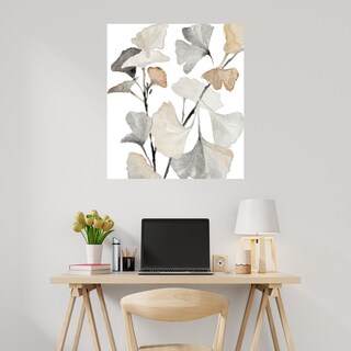 Foto 2 | Cuadro Decorativo - Tallos De Ginko Neutral I - Lanie Loreth - Arte Floral - Impresión En Lienzo - Fine Art Tj