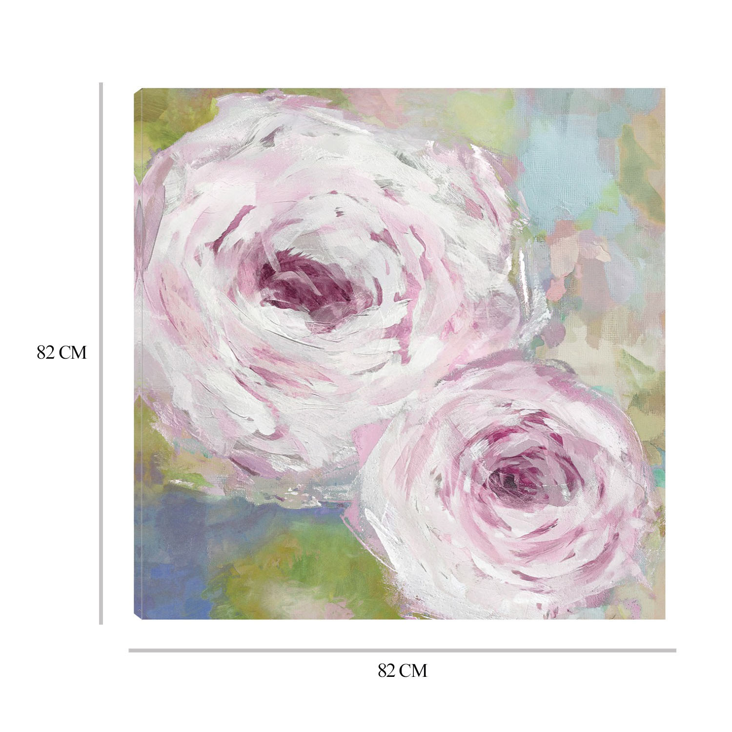Foto 7 pulgar | Cuadro Decorativo Fine Art TJ 'Neblina Floral' de Tania Bello 82 x 82 cm