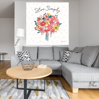 Foto 4 | Cuadro Decorativo Fine Art Tj Pétalos Brillantes II Farida Zaman Arte Frases Impresión en Lienzo