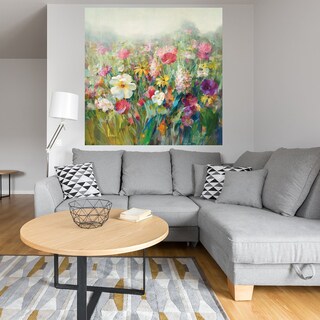 Foto 4 | Cuadro Decorativo - Prados De Montaña - Danhui Nai - Arte Floral - Impresión En Lienzo - Fine Art Tj