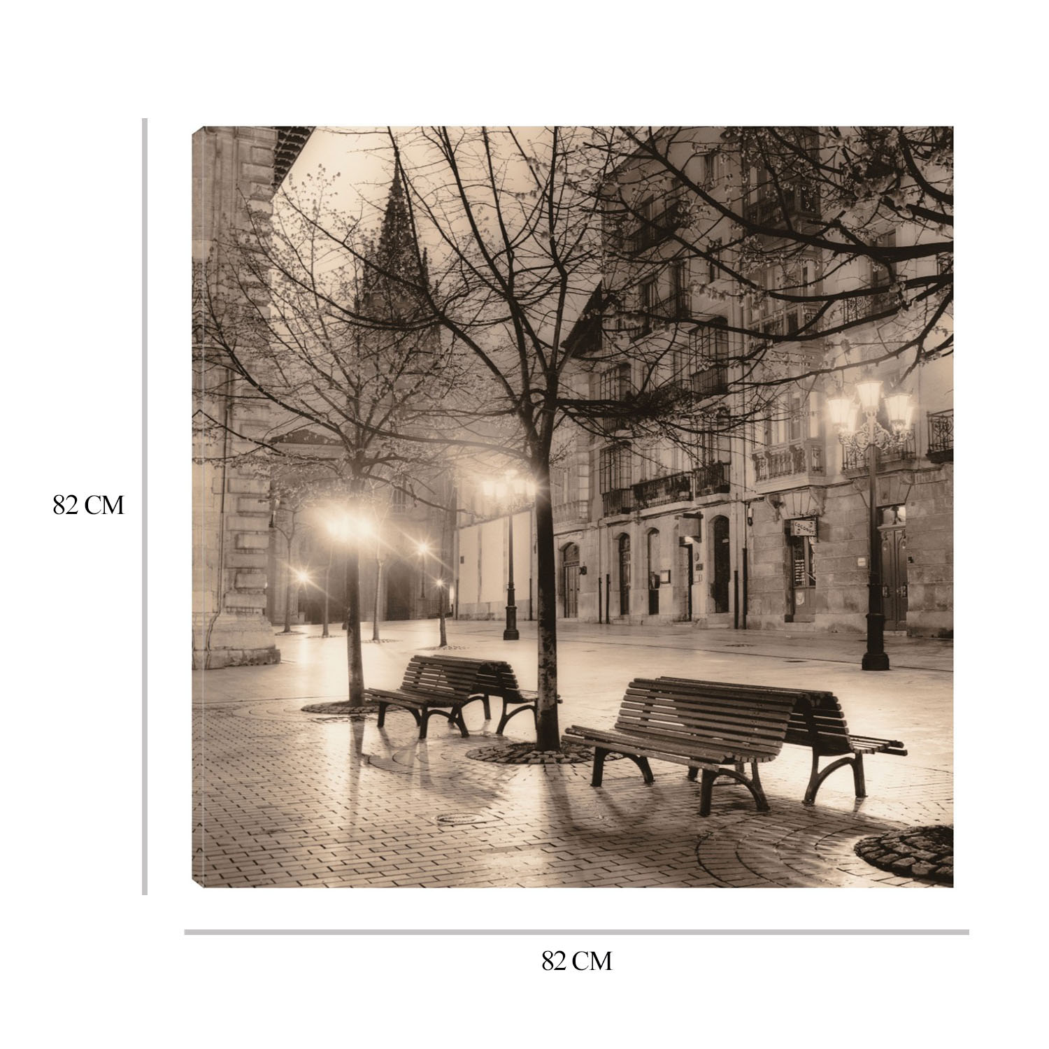 Foto 6 | Cuadro Decorativo - Plaza De Porlier, Oviedo - Alan Blaustein  - Arte Ciudades - Impresión En Lienzo - Fine Art Tj