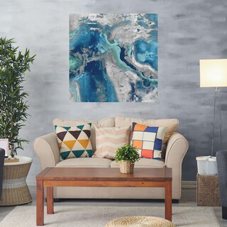 Foto 2 | Cuadro Decorativo - Piedra Con Azul Y Aqua - Danielle Carson - Fine Art Tj - Arte Abstracto - Impresión En Lienzo