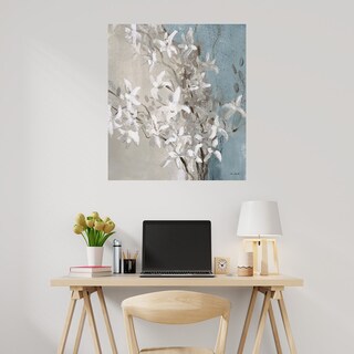 Foto 2 | Cuadro Decorativo Fine Art Tj Orquídeas Brumosas Azul I Lanie Loreth Arte Floral Impresión en Lienzo