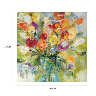 Foto 6 | Cuadro Decorativo Fine Art Tj Ramo de Colores Jill Martin Arte Floral Impresión en Lienzo