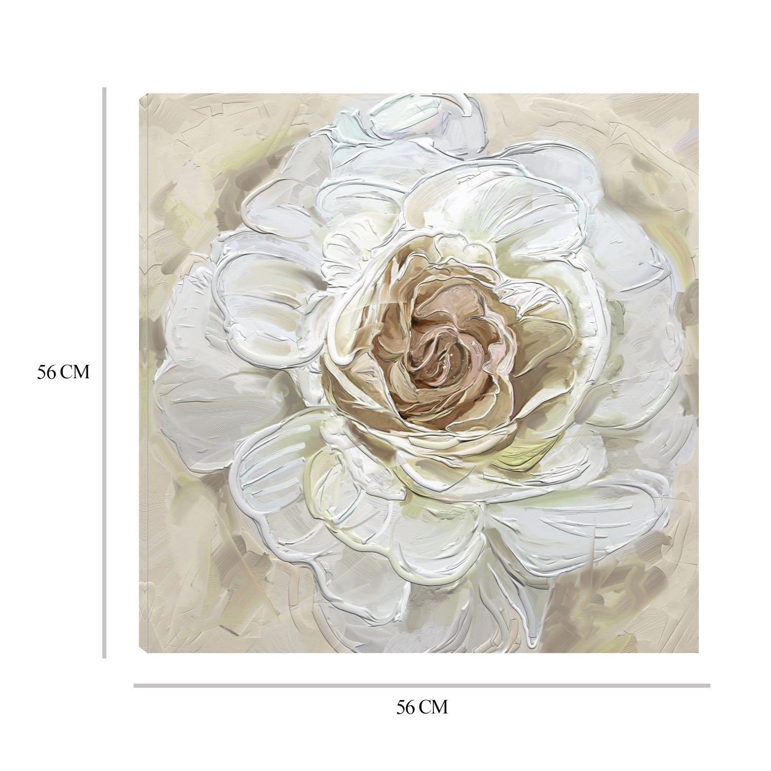 Foto 6 | Cuadro Decorativo Fine Art TJ 'Oro Rosa Radiante' de Studio Arts 56 x 56 cm