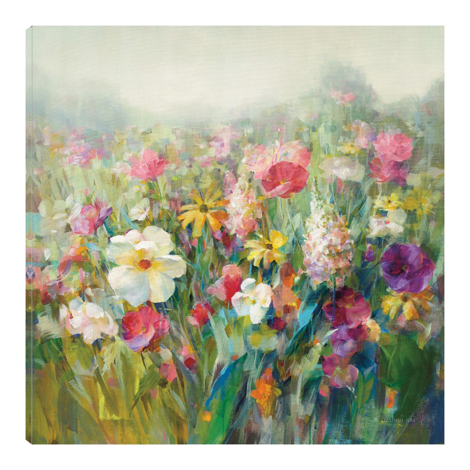 Cuadro Decorativo - Prados De Montaña - Danhui Nai  - Arte Floral - Impresión En Lienzo - Fine Art Tj