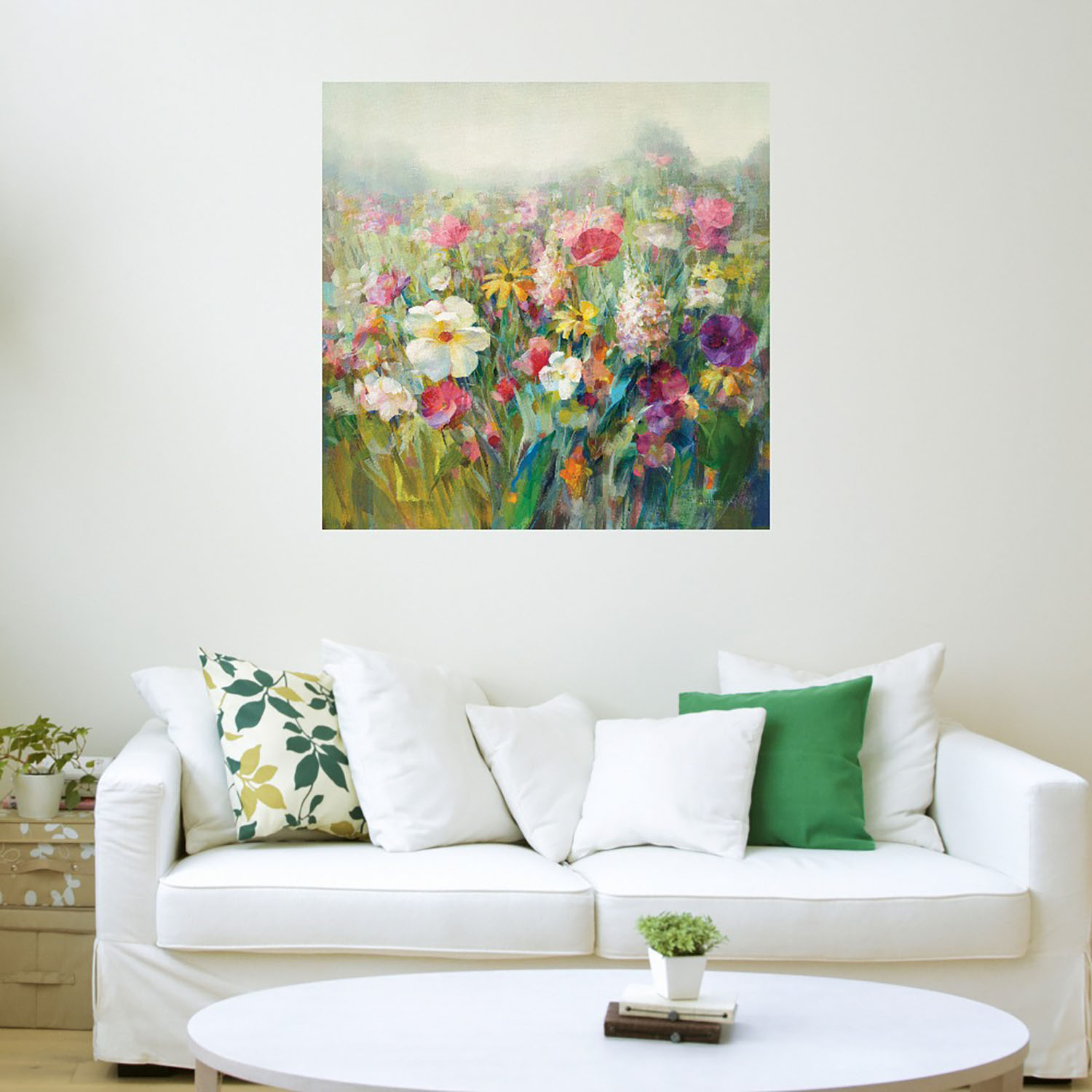 Foto 4 pulgar | Cuadro Decorativo - Prados De Montaña - Danhui Nai  - Arte Floral - Impresión En Lienzo - Fine Art Tj