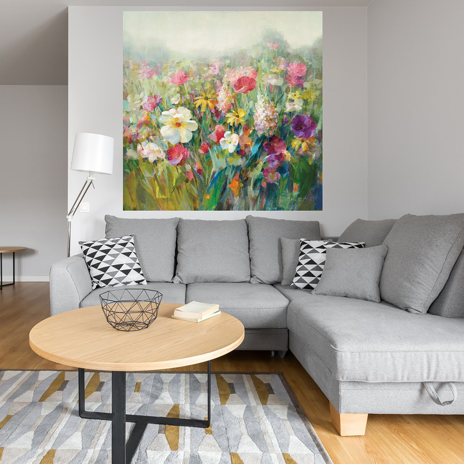 Foto 4 | Cuadro Decorativo - Prados De Montaña - Danhui Nai  - Arte Floral - Impresión En Lienzo - Fine Art Tj