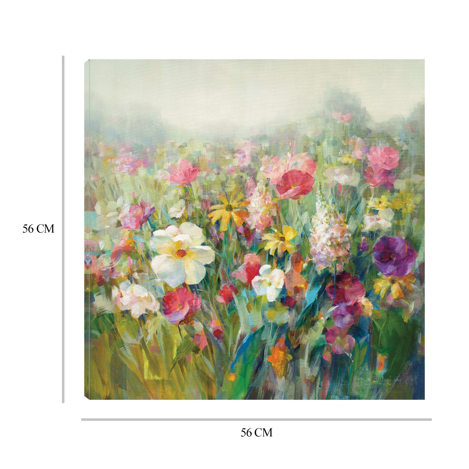 Foto 7 pulgar | Cuadro Decorativo - Prados De Montaña - Danhui Nai  - Arte Floral - Impresión En Lienzo - Fine Art Tj