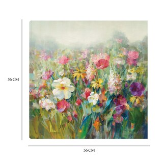 Foto 6 | Cuadro Decorativo - Prados De Montaña - Danhui Nai - Arte Floral - Impresión En Lienzo - Fine Art Tj